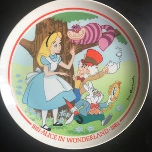 Disney Alice in Wonderland Schmid collectors plate 30th anniversary Mad hatter